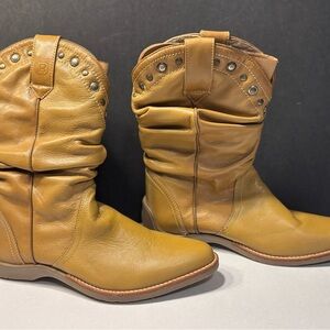 Kenneth Cole Reaction Urban Hype LE Tan Leather Boots